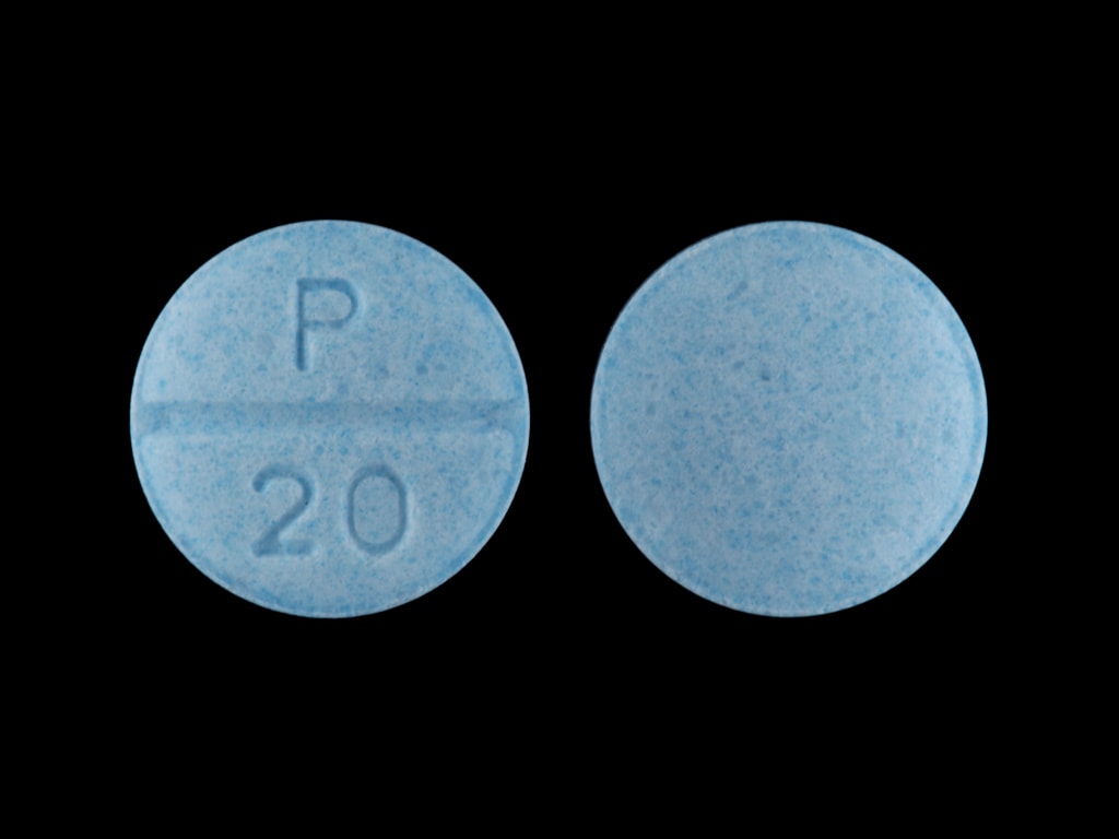 Image 1 - Imprint P 20 - propranolol 20 mg