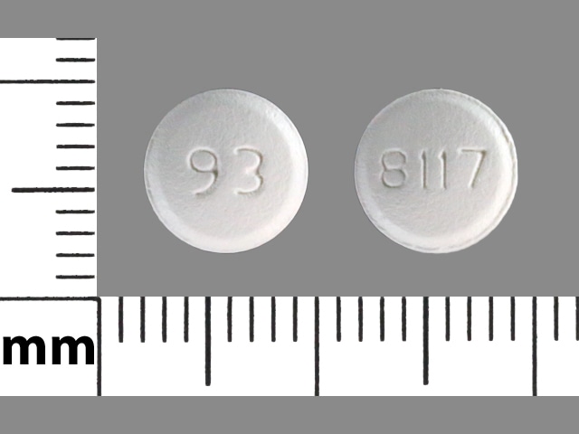 Imprint 93 8117 - famciclovir 125 mg