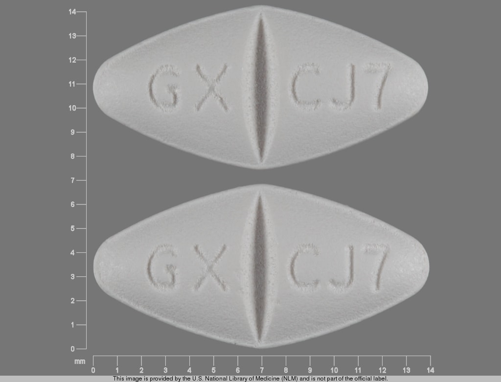 Imprint GX CJ7 GX CJ7 - Epivir 150 mg