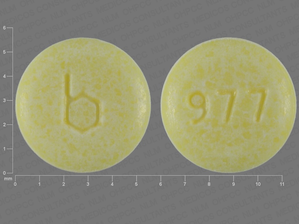 Image 1 - Imprint b 977 - Loestrin 21 1/20 ethinyl estradiol 0.02 mg / norethindrone 1 mg