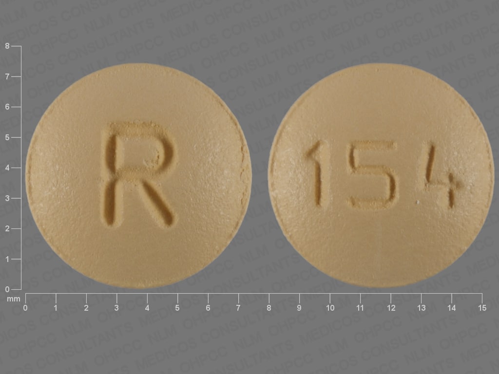Pill Finder: R 154 Yellow Round - Medicine.com