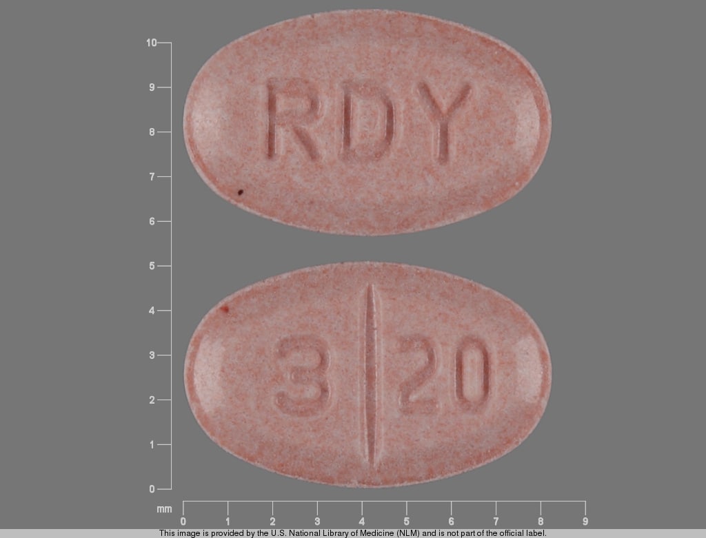 Imprint RDY 3 20 - glimepiride 1 mg
