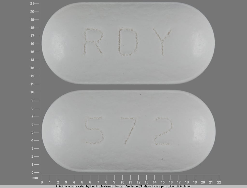 Image 1 - Imprint RDY 572 - fexofenadine/pseudoephedrine 180 mg / 240 mg
