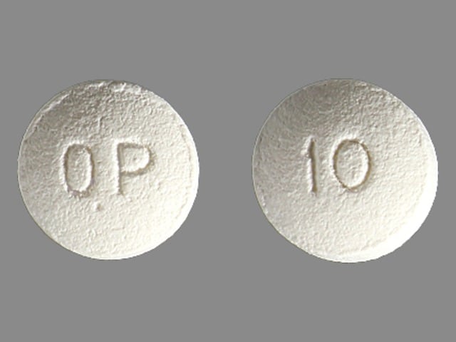 Image 1 - Imprint OP 10 - OxyContin 10 mg