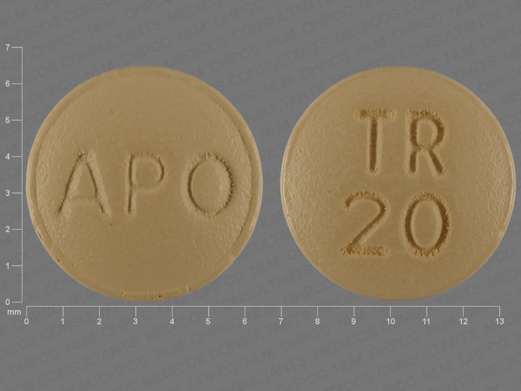 Pill Finder APO TR 20 Yellow Round