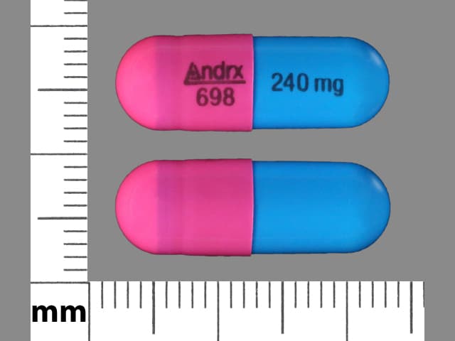 Image 1 - Imprint Andrx 698 240mg - Taztia XT 240 mg