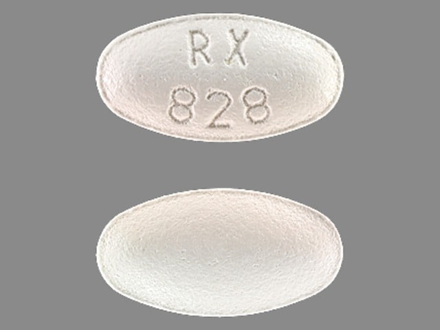 Imprint RX 828 - atorvastatin 20 mg