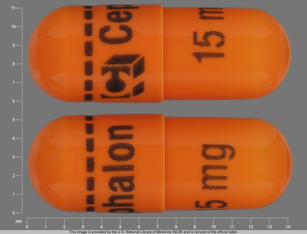 Imprint Logo Cephalon 15 mg - Amrix 15 mg