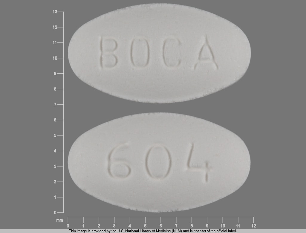 Imprint BOCA 604 - methscopolamine 5 mg