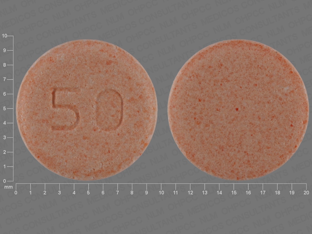 Pill Finder 50 Orange Round