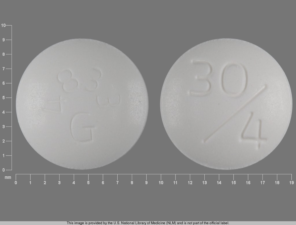 Imprint 30/4 4833G - Duetact 4 mg / 30 mg