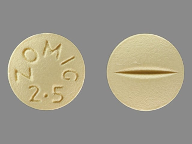 Imprint ZOMIG 2.5 - Zomig 2.5 mg