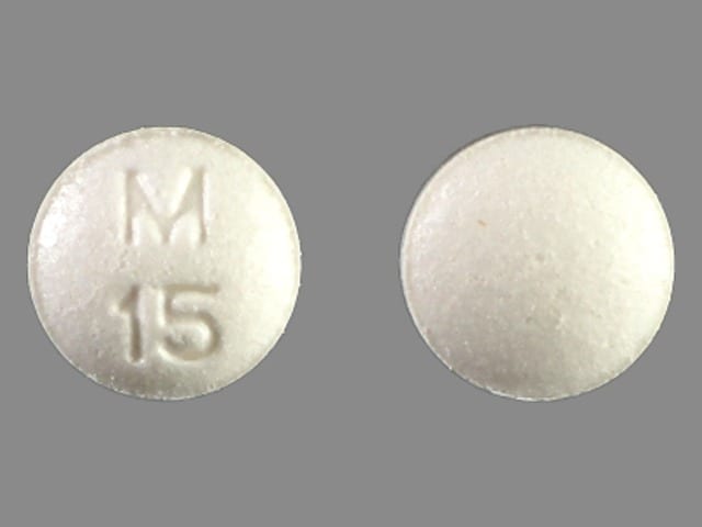 Imprint M 15 - atropine/diphenoxylate 0.025 mg / 2.5 mg