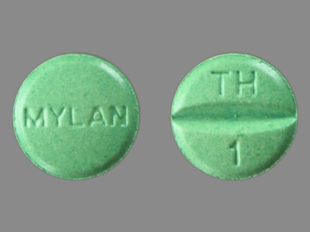 Image 1 - Imprint TH 1 MYLAN - hydrochlorothiazide/triamterene 25 mg / 37.5 mg