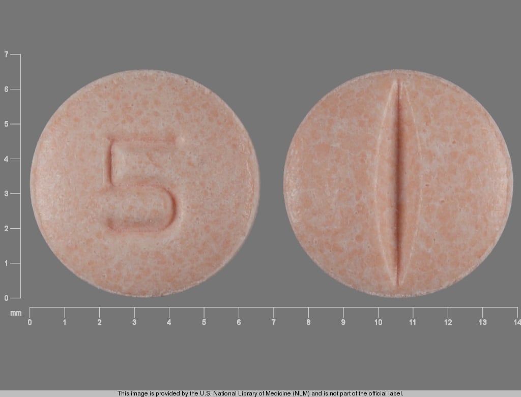 Image 1 - Imprint 5 - lisinopril 5 mg