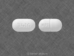 Imprint 3416 WPI - acetaminophen/butalbital/caffeine 325 mg / 50 mg / 40 mg