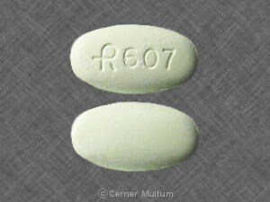 Image 1 - Imprint R607 - acyclovir 800 mg