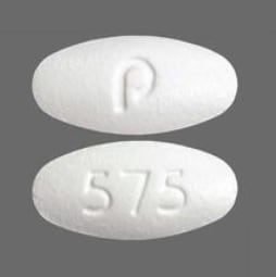 Imprint p 575 - amlodipine/valsartan 10 mg / 160 mg