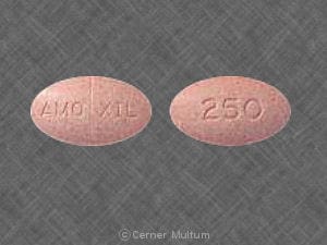 Image 1 - Imprint AMOXIL 250 - Amoxil 250 mg