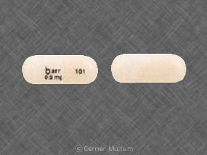 Imprint barr 0.5 mg 101 - anagrelide 0.5 mg