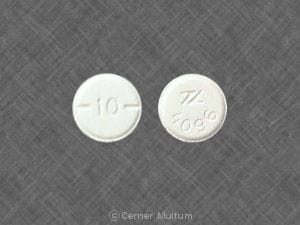 Imprint 10 Z 4096 - baclofen 10 mg