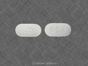 Image 1 - Imprint 652 R - bisoprolol/hydrochlorothiazide 10 mg / 6.25 mg