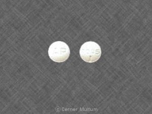 Imprint AP 7045 - captopril 12.5 mg