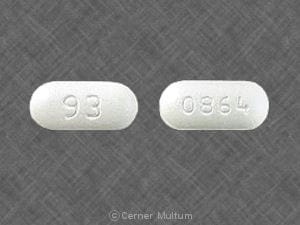 Image 1 - Imprint 93 0864 - ciprofloxacin 500 mg