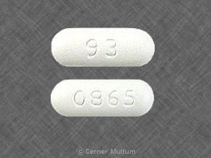 Image 1 - Imprint 93 0865 - ciprofloxacin 750 mg