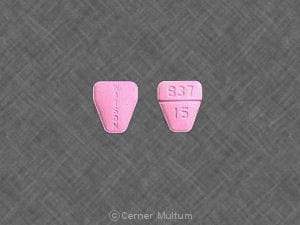 Imprint WATSON 837 15 - clorazepate 15 mg