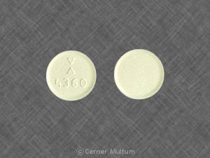 Imprint Logo 4360 - clozapine 100 mg