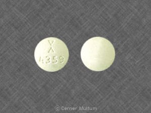 Imprint Logo 4359 - clozapine 25 mg