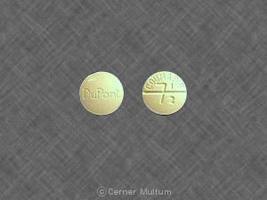 Imprint DuPont COUMADIN 7/12 - Coumadin 7.5 mg