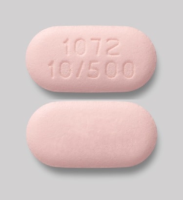 Image 1 - Imprint 1072 10/500 - Xigduo XR 10 mg / 500 mg