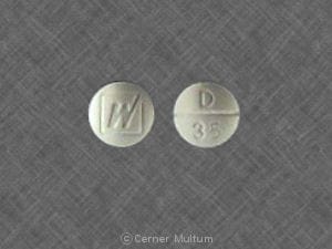 Image 1 - Imprint W D 35 - meperidine 50 mg