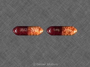 Imprint 3512 5 mg SB 5 mg - Dexedrine 5 mg