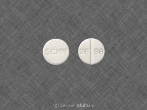 Imprint SCHN 26 98 - enalapril 2.5 mg
