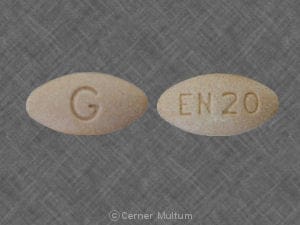 Image 1 - Imprint G EN 20 - enalapril 20 mg