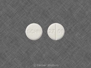 Imprint SCHN 27 01 - enalapril 5 mg