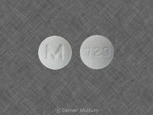 Imprint 723 M - enalapril/hydrochlorothiazide 10 mg / 25 mg