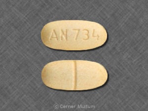 Image 1 - Imprint AN 734 - felbamate 400 mg