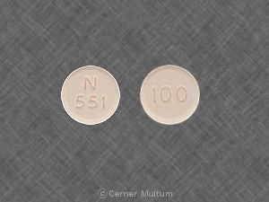 Imprint 100 N 551 - fluconazole 100 mg