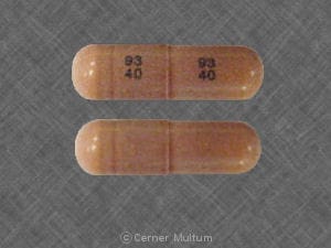 Imprint 93 40 93 40 - gabapentin 400 mg