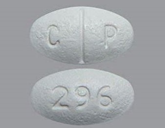 Imprint C P 296 - griseofulvin 250 mg