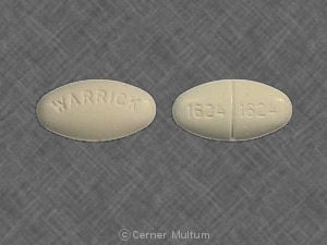 Imprint WARRICK 1624 1624 - griseofulvin 330 mg