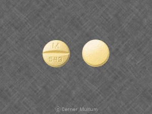 Image 1 - Imprint M 543 - hydrochlorothiazide/quinapril 12.5 mg / 20 mg