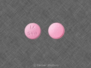 M 544 - Hydrochlorothiazide and Quinapril Hydrochloride