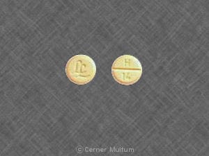 Imprint LL H 14 - hydrochlorothiazide 25 mg