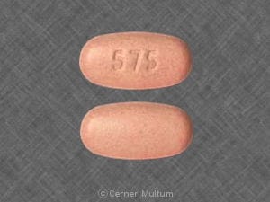 Imprint 575 - Janumet metformin hydrochloride 500 mg / sitagliptin 50 mg