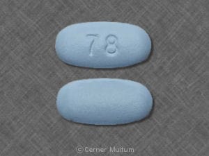 Imprint 78 - Janumet XR metformin extended-release 500 mg and sitagliptin 50 mg